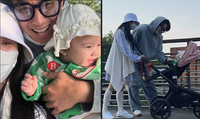 이지훈♥아야네, 성대한 돌잔치 걱정 잊고 딸과 데이트 "이런게 행복이구나…