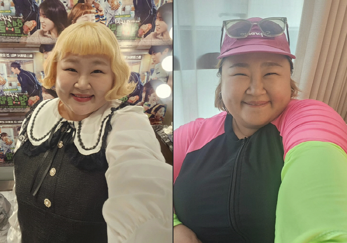 홍윤화, 18kg 감량 전·후 확 달라졌네...날렵해진 턱선 