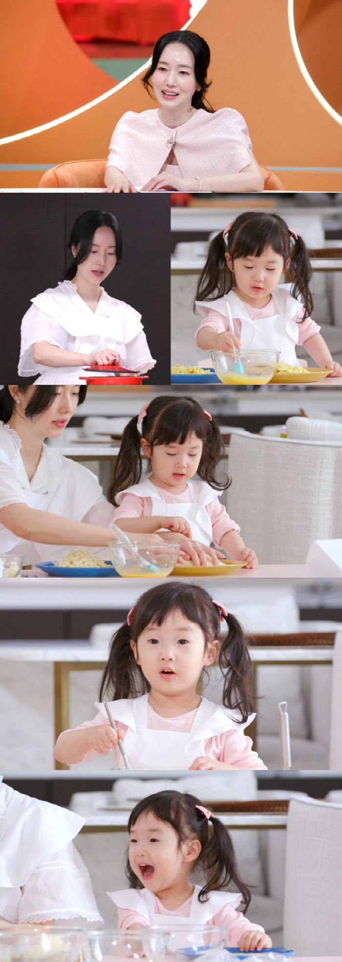 이정현 3살 딸, 엄마 닮아 요리도 척척..동생 백일 파티 준비 ('편스토랑')