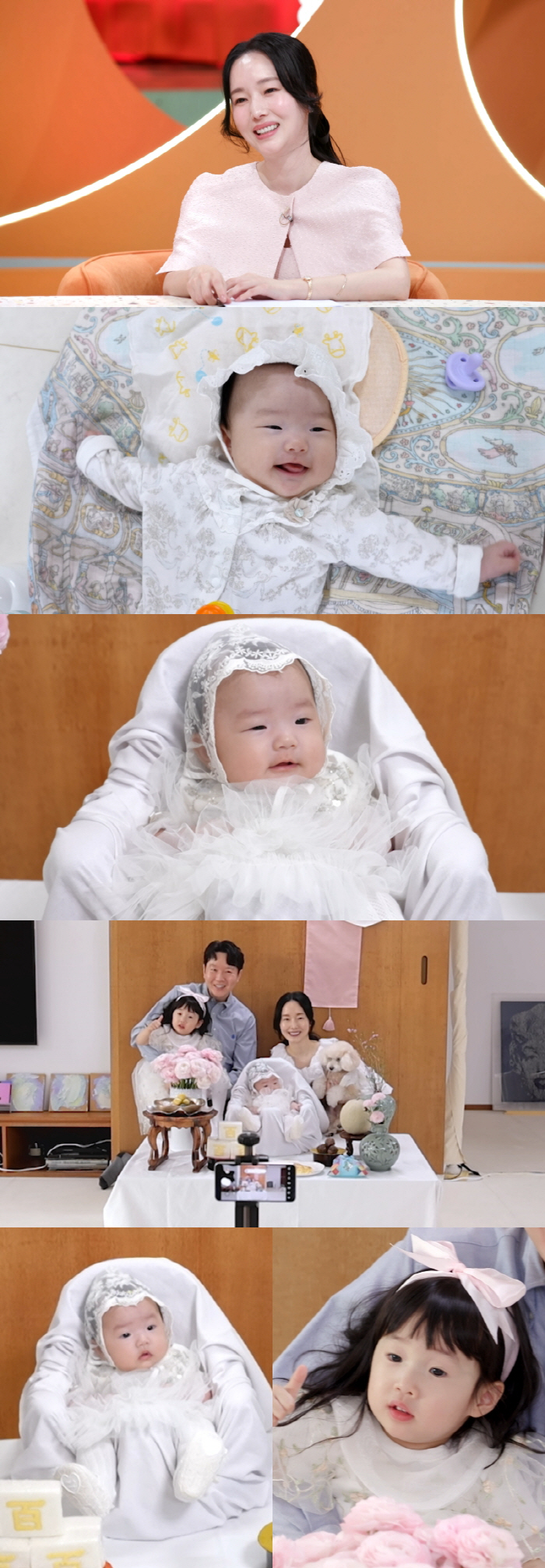 '194억 건물주' 이정현 ,둘째 딸 백일 맞이 가족사진 공개 (편스토랑…