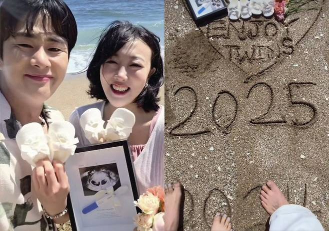 '엔조이커플' 손민수♥임라라, 겹경사 터졌다 "쌍둥이 부모 됐어요" [S…