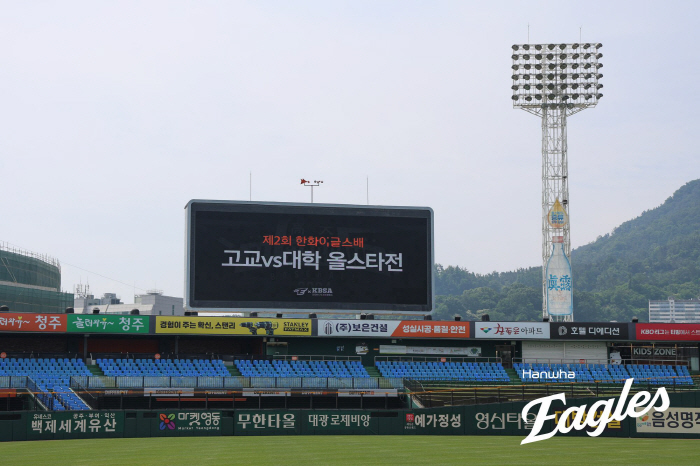 프로 꿈꾸는 유망주, 최신식 신구장 누빈다…한화이글스배 고교VS대학 올스타전 명단 확정
