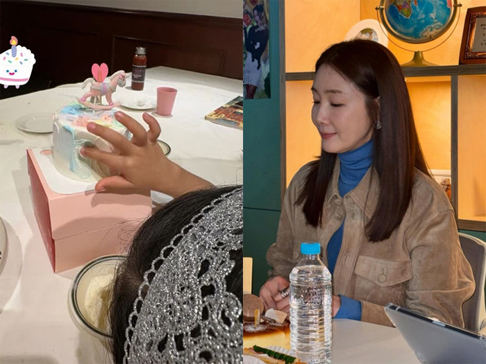 '9세 연하♥' 최지우, 5세 딸과 한강서 영화 관람...사랑스러운 모녀