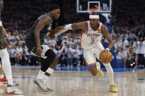 SGA가 이겼다! OKC, 서부 결승 1차전 미네소타 114대88 26점 차 완파. 승부처 SGA가 앤트맨 압도했다