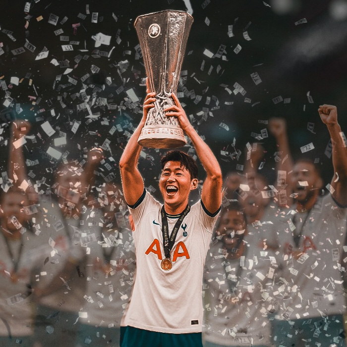 [속보]'대한민국의 자랑' UEFA 대문 장식한 손흥민…