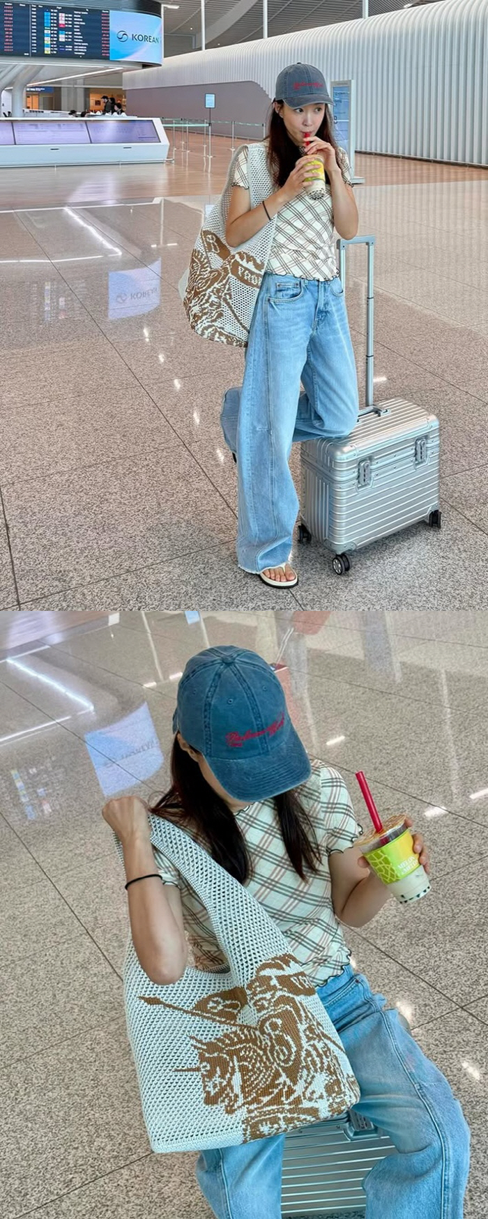 '이혼' 이시영, 한국 떠났다..명품으로 완성한 럭셔리 공항 패션