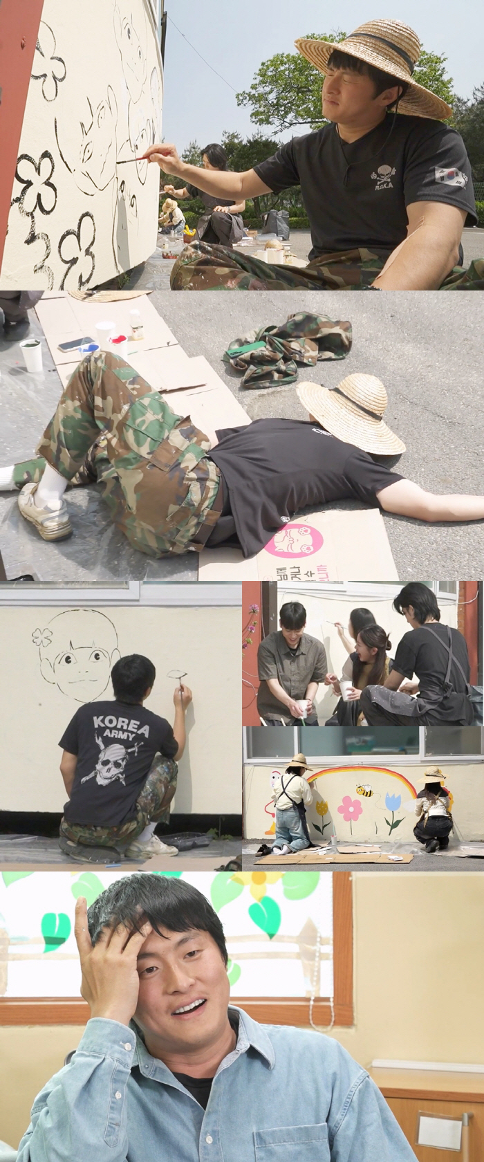 기안84, 보육원에 1억3천만원 기부하더니..후배들 다 데리고 벽화봉사 …