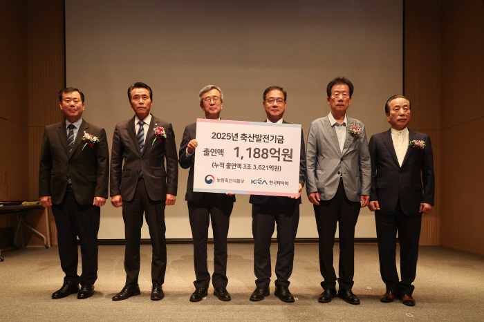 [경마]마사회, 축산발전기금 1188억원 출연…누적 3조3621억원