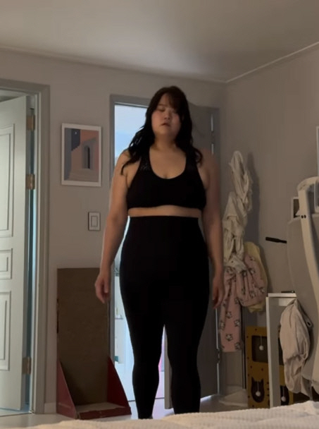 '150kg' 미나 시누이, 66kg 감량 후 당당한 브라톱 패션 