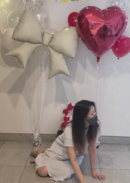 김희선, 서프라이즈 파티에 무릎까지 꿇었다 