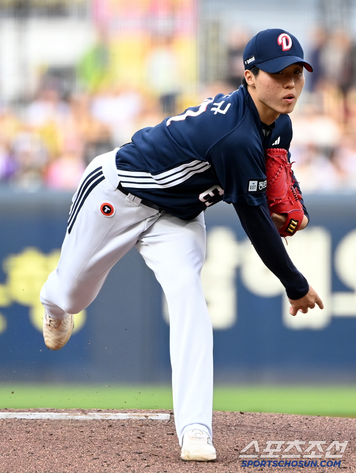 150㎞ 쾅! 수비만 도왔다면…두산 투수 1순위 루키, 기회 또 온다 "…