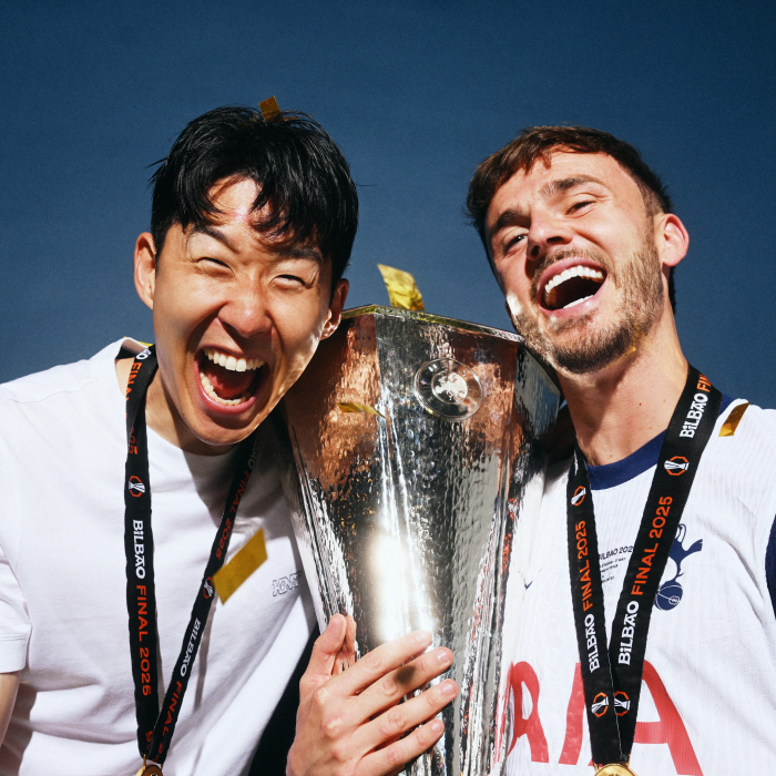 '손흥민 선수 진심으로 사과합니다'...SON 우승 메달도 없이 세리머니→'황당 실수' UEFA 공식 성명