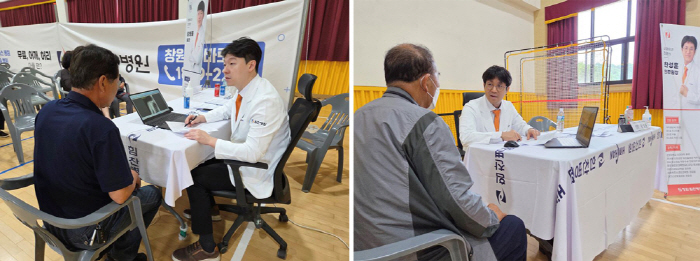 창원힘찬병원, '농촌 왕진버스' 사업 동참…사천 농업인 의료지원