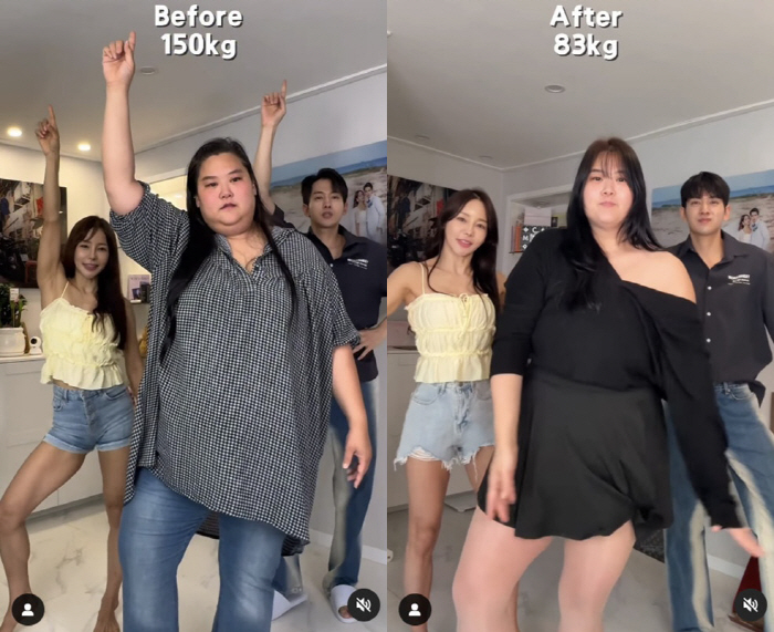 미나 시누이, 9개월 만에 67kg 감량 "얼굴색도 달라졌다"