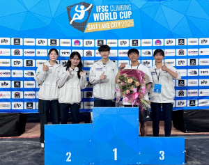 스포츠클라이밍 이도현, 월드컵 5차 대회 볼더링 동메달