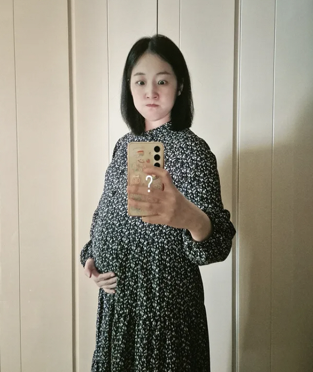 '아들상 2년만 임신' 박보미, 너무 커진 D라인에 당황 "80kg될까 …