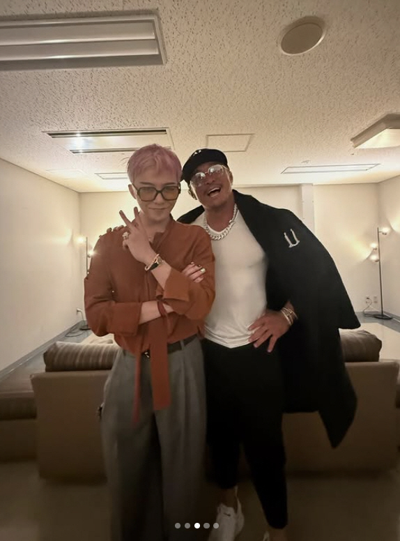 "귀여운 사람" 추성훈, 제니 이어 지디와 8년만 재회 '아조씨 감격'