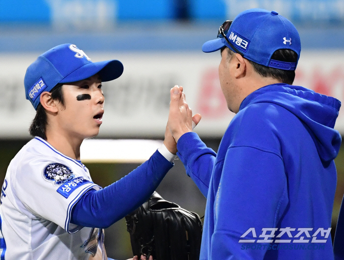 좌완 감보아 때문? 글쎄…'캡틴' 구자욱은 왜 라인업에서 빠졌을까[대구현…