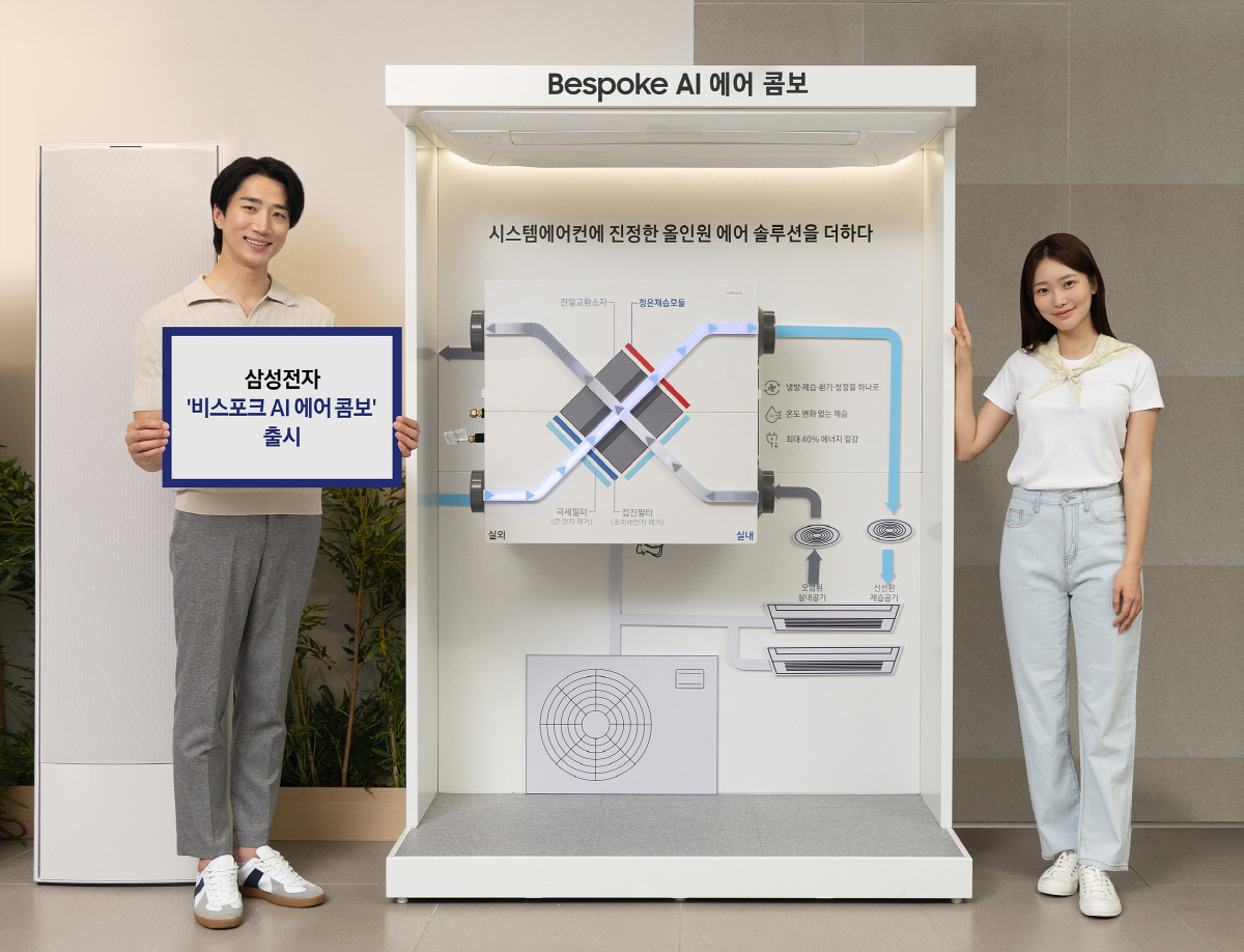 "집안 공기 책임" 삼성전자, '비스포크 AI 에어 콤보' 선보여