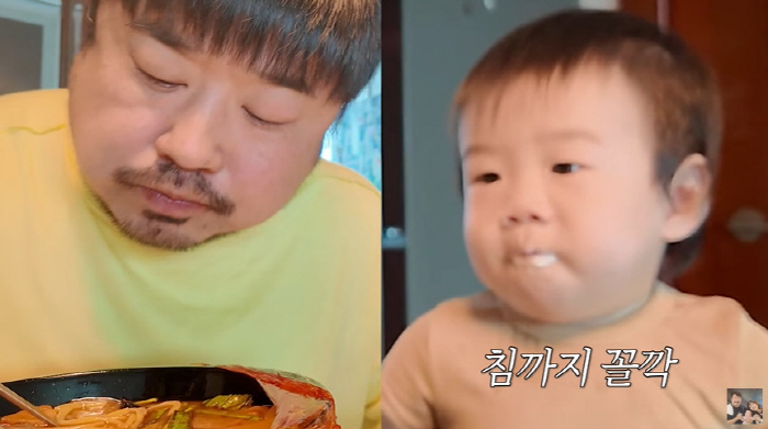 이은형 子 현조, 누가봐도 강재준 아들 맞네...10개월에 벌써 먹방 "…