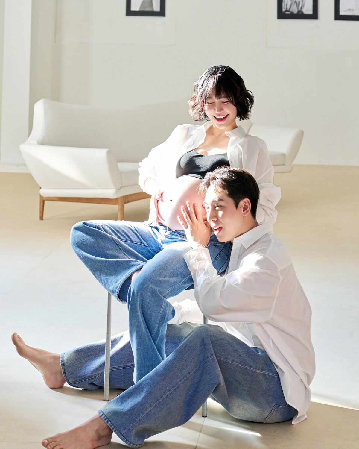 '10살 연하♥'레이디제인, 시험관 끝에…벌써 만삭 D라인 자랑 [SCi…