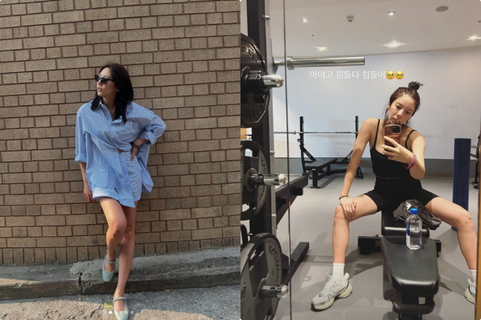 손담비, '42세 노산' 안믿기는 강철 체력..육아하며 다이어트+운동 '…