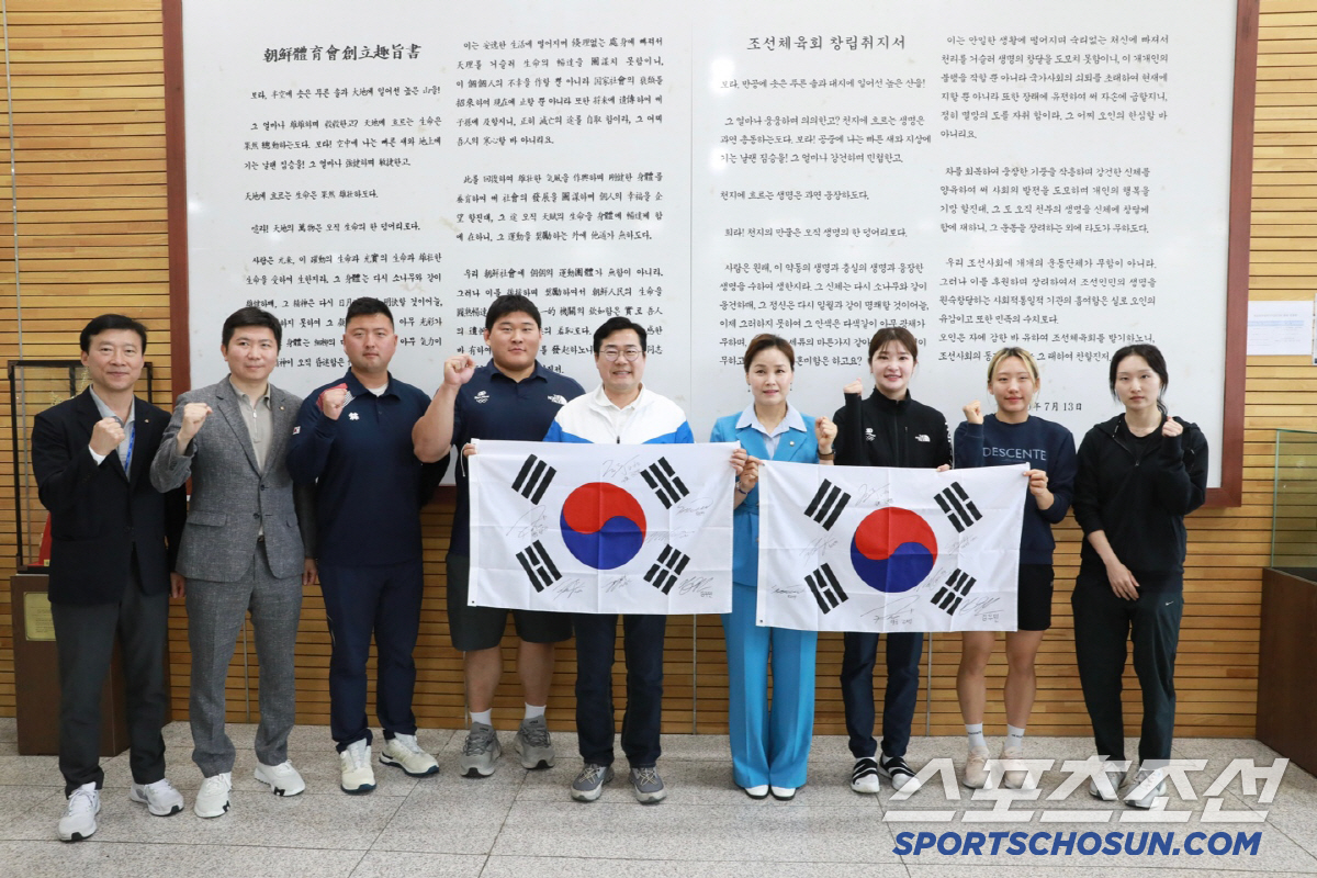 "체육인 중심 체육정책" 더불어민주당 박찬대 원내대표X'우생순'임오경 의…