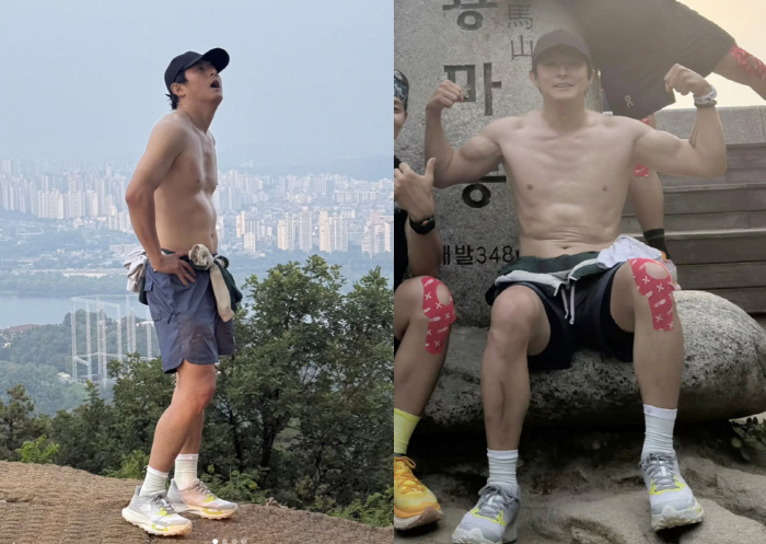 '40세' 기안84, 산에서 상탈+식스팩 공개…