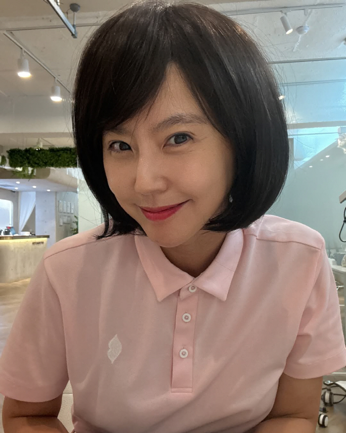 '주영훈♥' 이윤미, 깜짝 단발 변신 후 "사고쳤…!!"