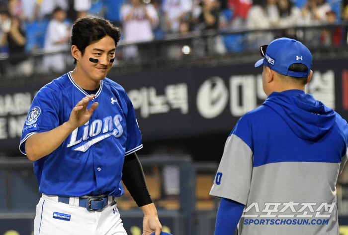 "김태훈 큰 것 한방 기대했는데 최고의 결과물" 박진만 예상 100% 적…