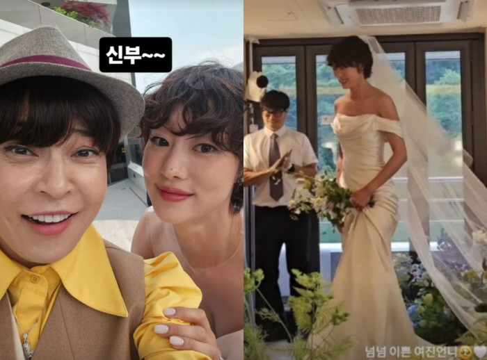 “불륜설 딛고” 최여진, ♥7살 연상 사업가와 웨딩마치…조혜련·사오리 축하