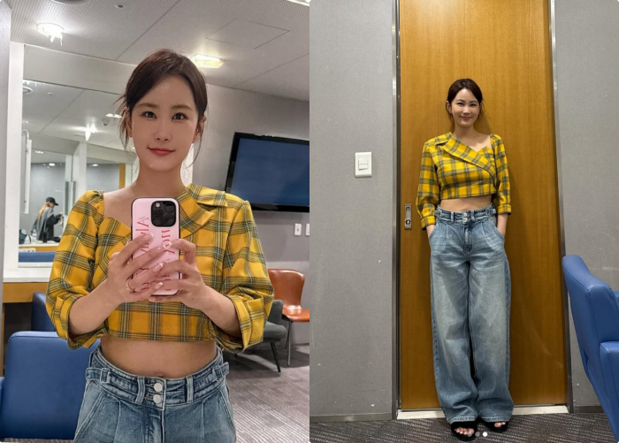 '김준호♥' 김지민, 결혼 한달 앞두고 '귀여운 배꼽' 노출..