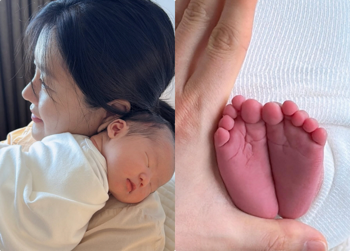 '이용식 딸' 이수민, 생후 27일 딸 공개.."내가 ♥원혁을 낳았네"