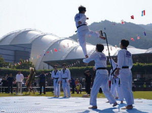 '얍∼'…무주 산골영화제·반딧불축제서 태권도 공연 선보인다