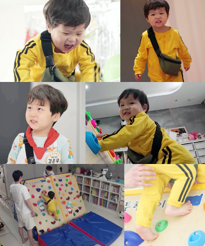 '김준호 아들' 정우, 운동 DNA 폭발…70도 클라이밍 보드도 '원샷 원킬' ('슈돌')