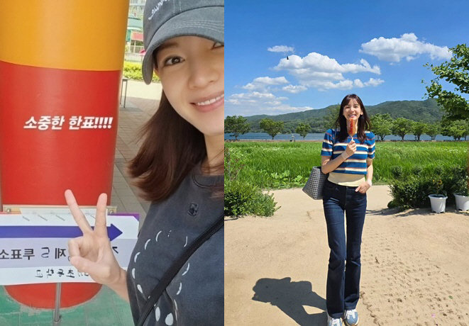 [종합] 정가은, 빨간색 해명 하루 만에…파란색으로 중화, 정치색 논란 …