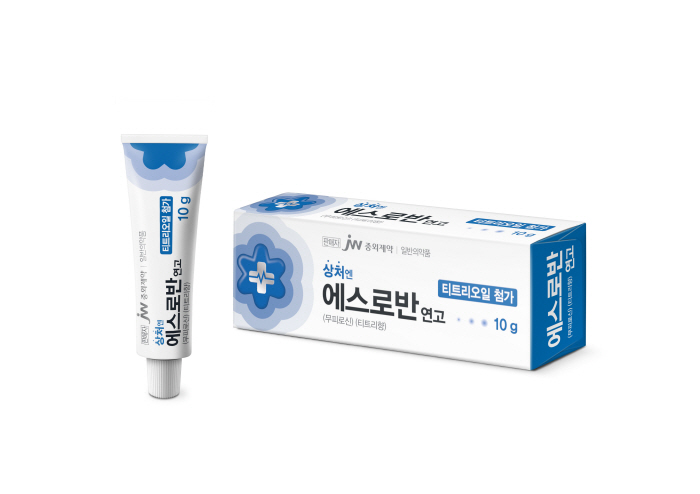 상처부터 트러블까지…JW중외제약, 티트리오일 첨가 '에스로반 연고' 선보…