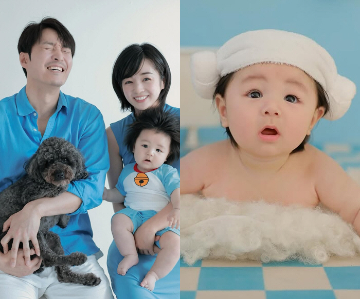심형탁♥사야, 子 100일 기념 첫 가족사진.."완성형 미모"