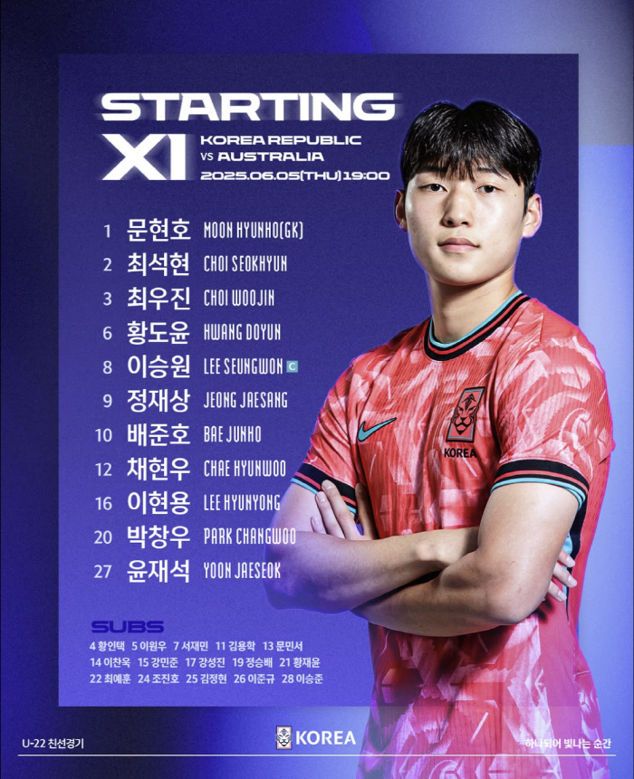 '스토크의 왕' 배준호, EPL급 재능 보여줄까...이민성호 황태자 기대…