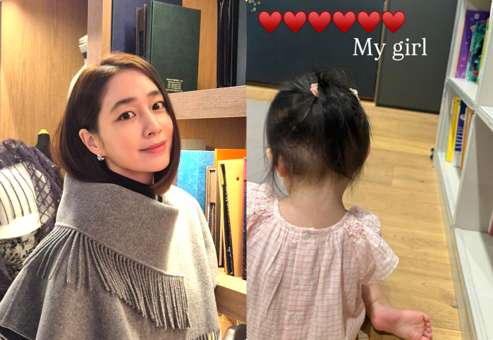‘이병헌♥’ 이민정, 점점 닮아가는 2세 딸에 흐뭇 “My girl”