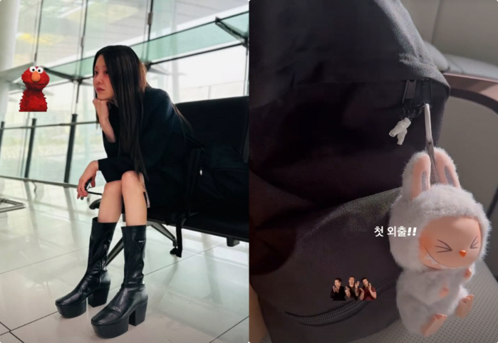 고현정, 명품백 대신 6만원 백팩..올블랙 여신의 소탈한 일상