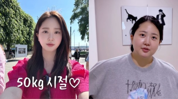 '박수홍♥' 김다예, 72kg에서 얼마나 뺀거야..'얼굴 반쪽'된 근황