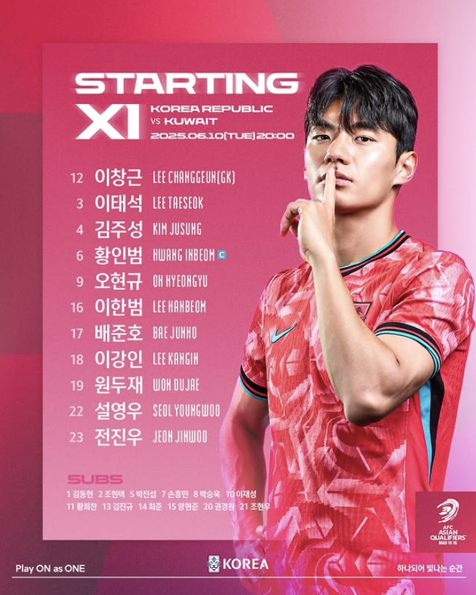 [쿠웨이트전 현장라인업]