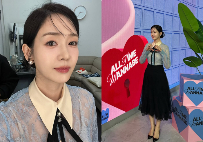 성유리, ♥안성현 '보석 석방'후 첫 근황..밝은 미소+손하트 눈길