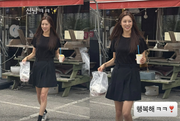 '강경준 불륜 용서' 장신영, 파파라치컷 공개..."행복해" 완전히 회복…