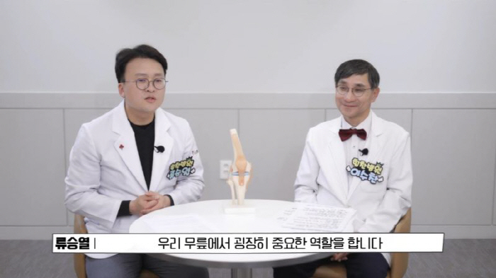 무릎 건강 핵심 '반월상 연골' 손상, 힘찬병원 유튜브에서 치료법 소개
