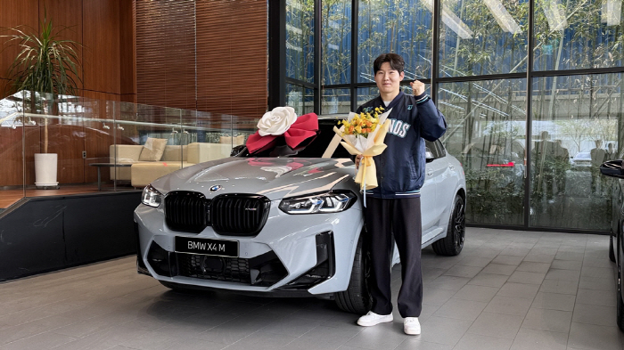 NC 박민우, BMW X4 후원 받는다 