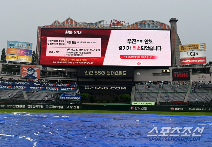 14일 추신수 은퇴식 → 감보아vs김광현 정면충돌! 금요일 하루 쉬어간다…롯데-SSG전, 시작 21분전 우천 취소 확정 