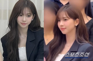 카리나, 친언니 결혼식 '정장룩' 포착…