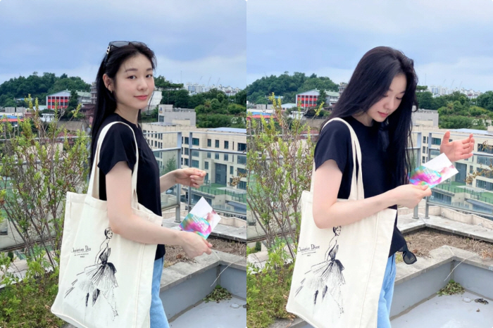 김연아, 전역한 ♥고우림과 첫 데이트 즐겼나..전시회서 포착된 청순美